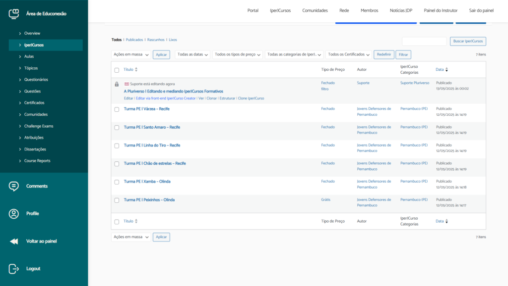 Acessando um (per)Curso para edição 15 Captura de tela 2025 06 01 111126 em Pluriverso