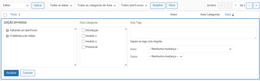 Visualizando aulas criadas 11 image 2 em Pluriverso