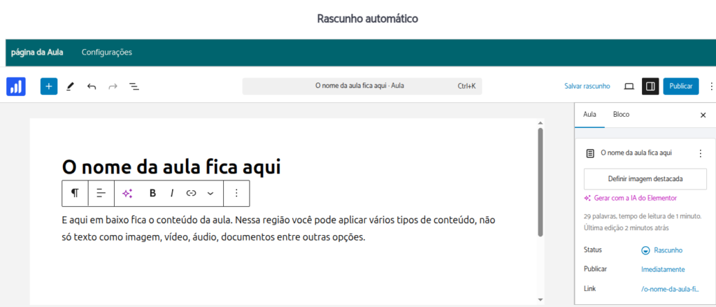Editando uma aula 8 image 7 em Pluriverso